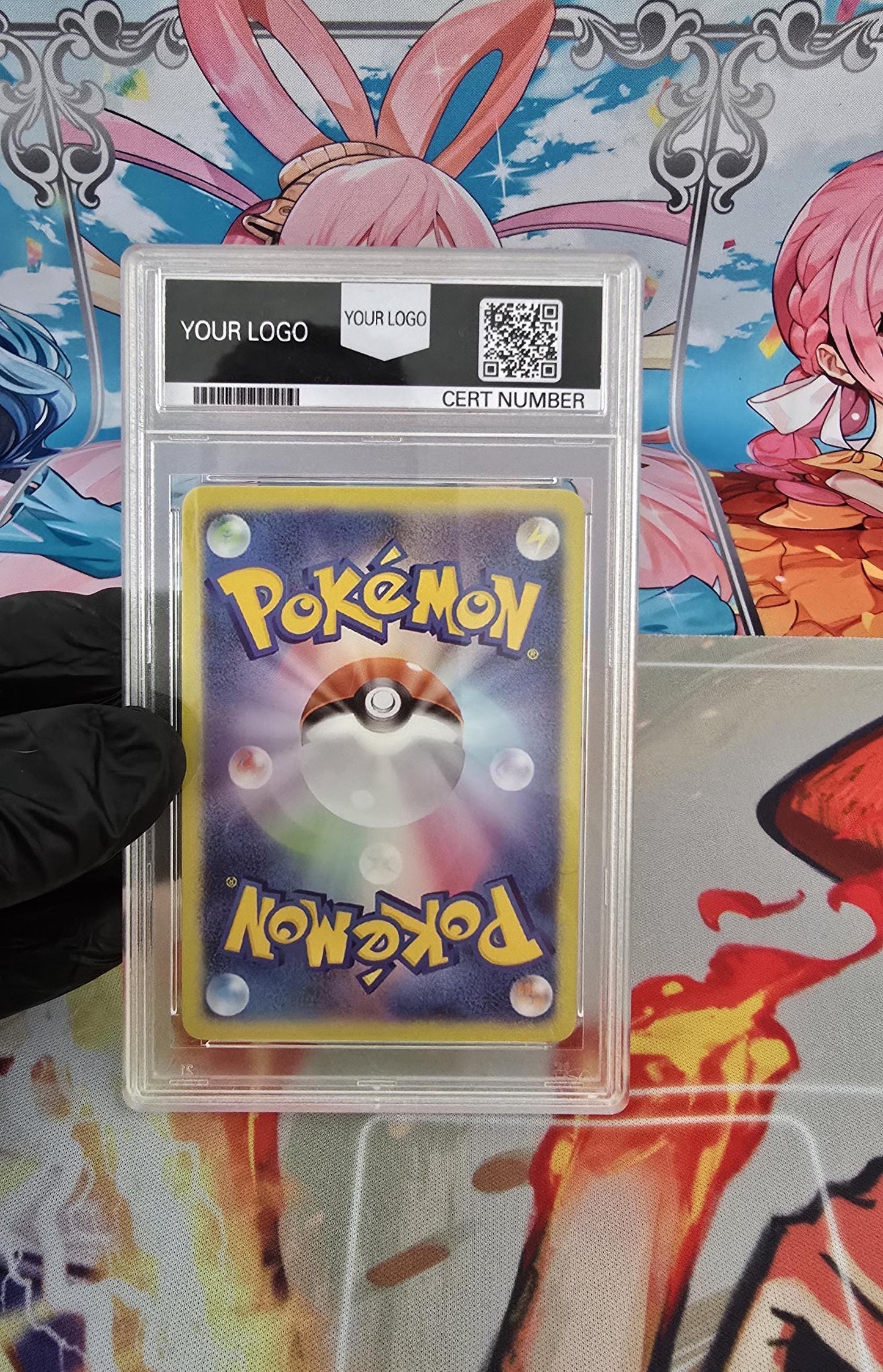 v3 PROXY Gem Mint 10 PSA-2016 Pokemon Japanese Mario Pikachu Holo 293/Xy-P Special Box Promo Tcg Graded Slab