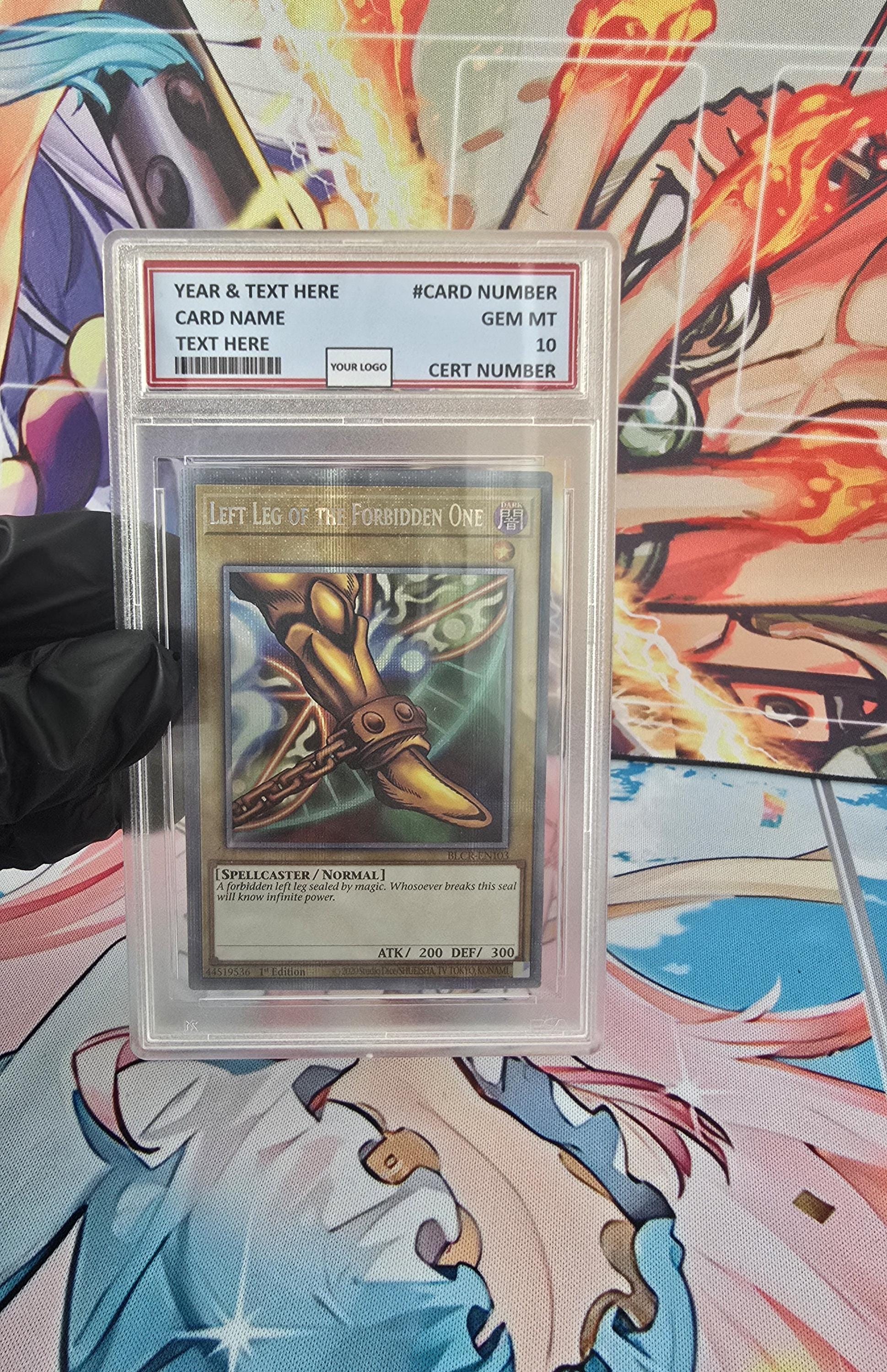 v3 PROXY Gem Mint 10 PSA-2022 Left Leg of the Forbidden One BLCR EN103 1st Edition Starlight Rare Yugioh