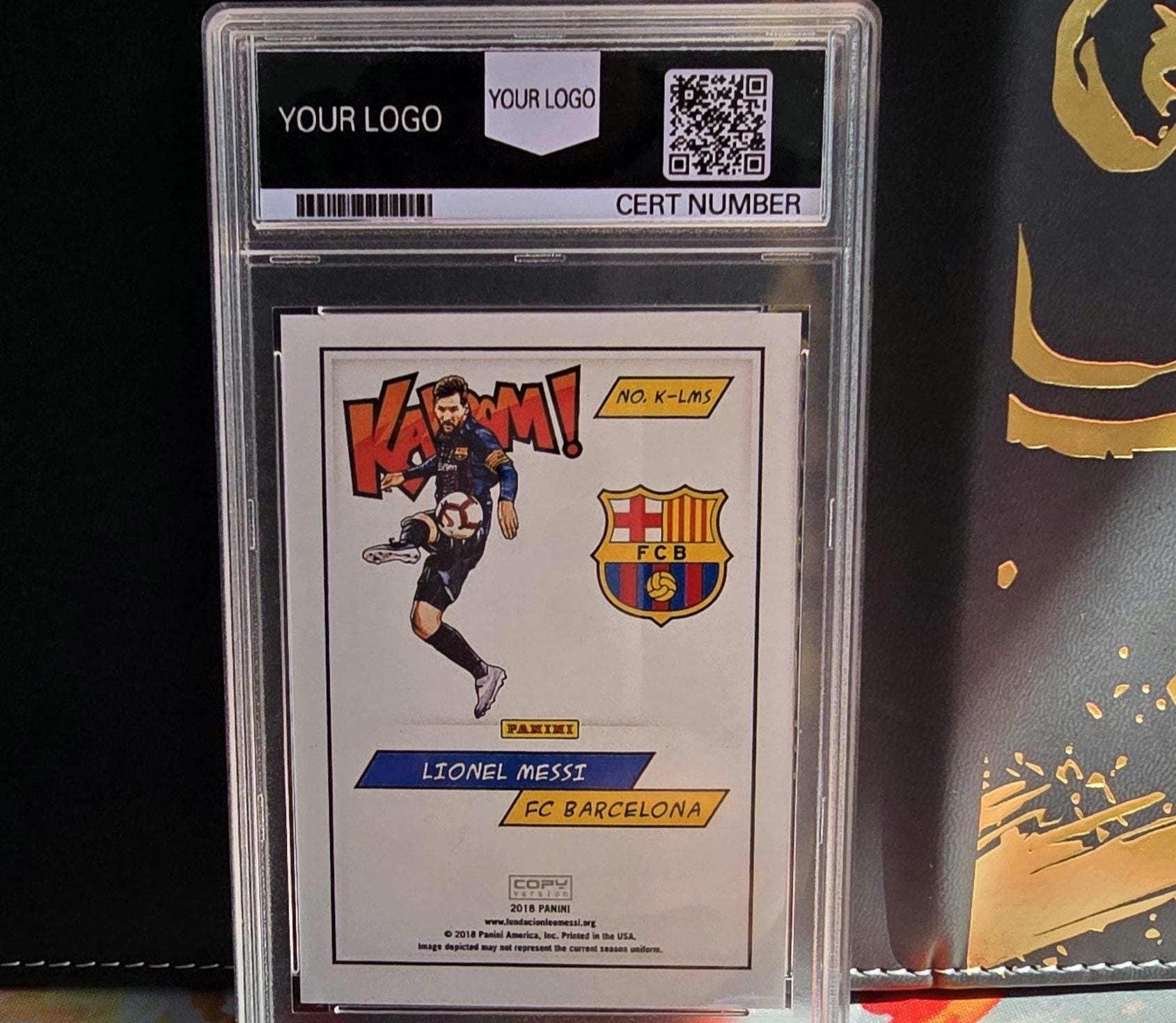 PROXY 2018 KABOOM! Gold Lionel Messi, Gold Stephen Curry & Silver LeBron James Sports Card Football Basketball Warriors Lakers Barcelona FC