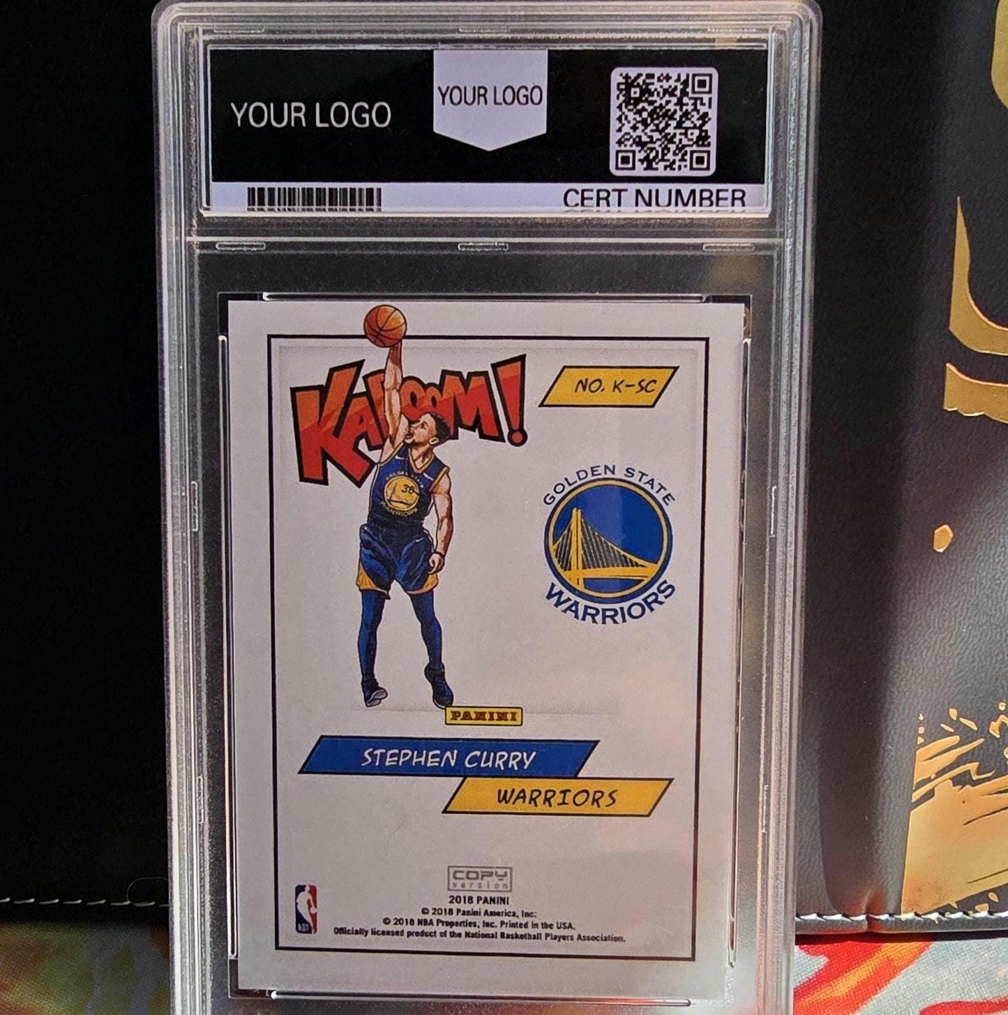 PROXY 2018 KABOOM! Gold Lionel Messi, Gold Stephen Curry & Silver LeBron James Sports Card Football Basketball Warriors Lakers Barcelona FC