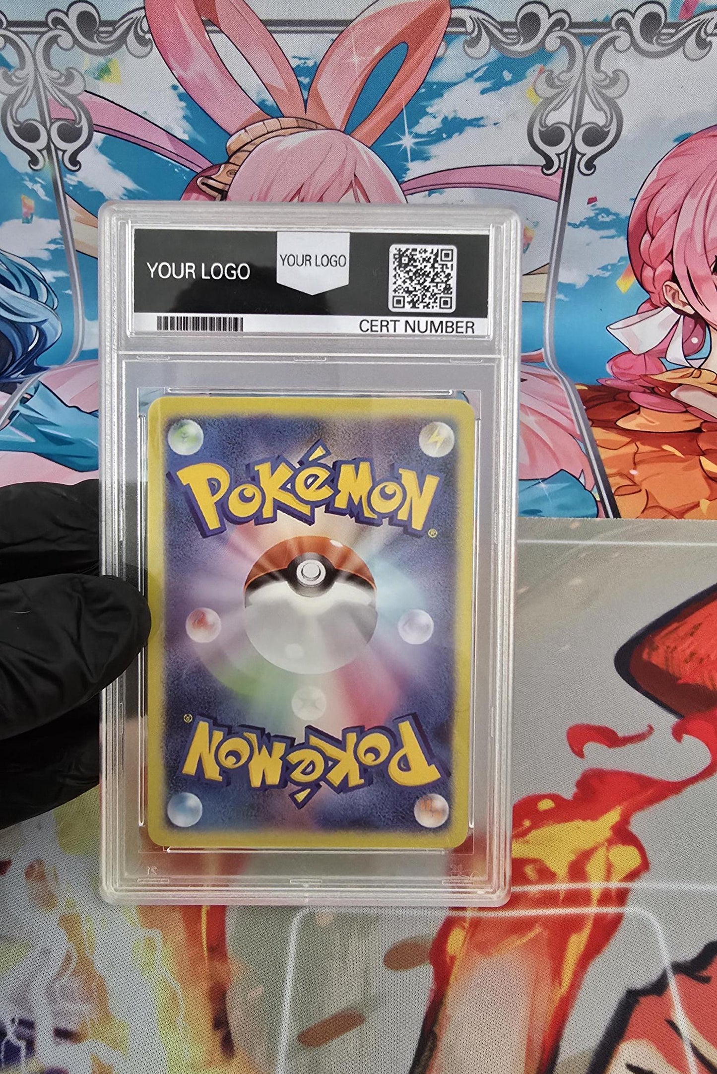 v3 PROXY Gem Mint 10 PSA-2016 Pokemon Japanese Luigi Pikachu Holo 295/Xy-P Special Box Promo Tcg Graded Slab