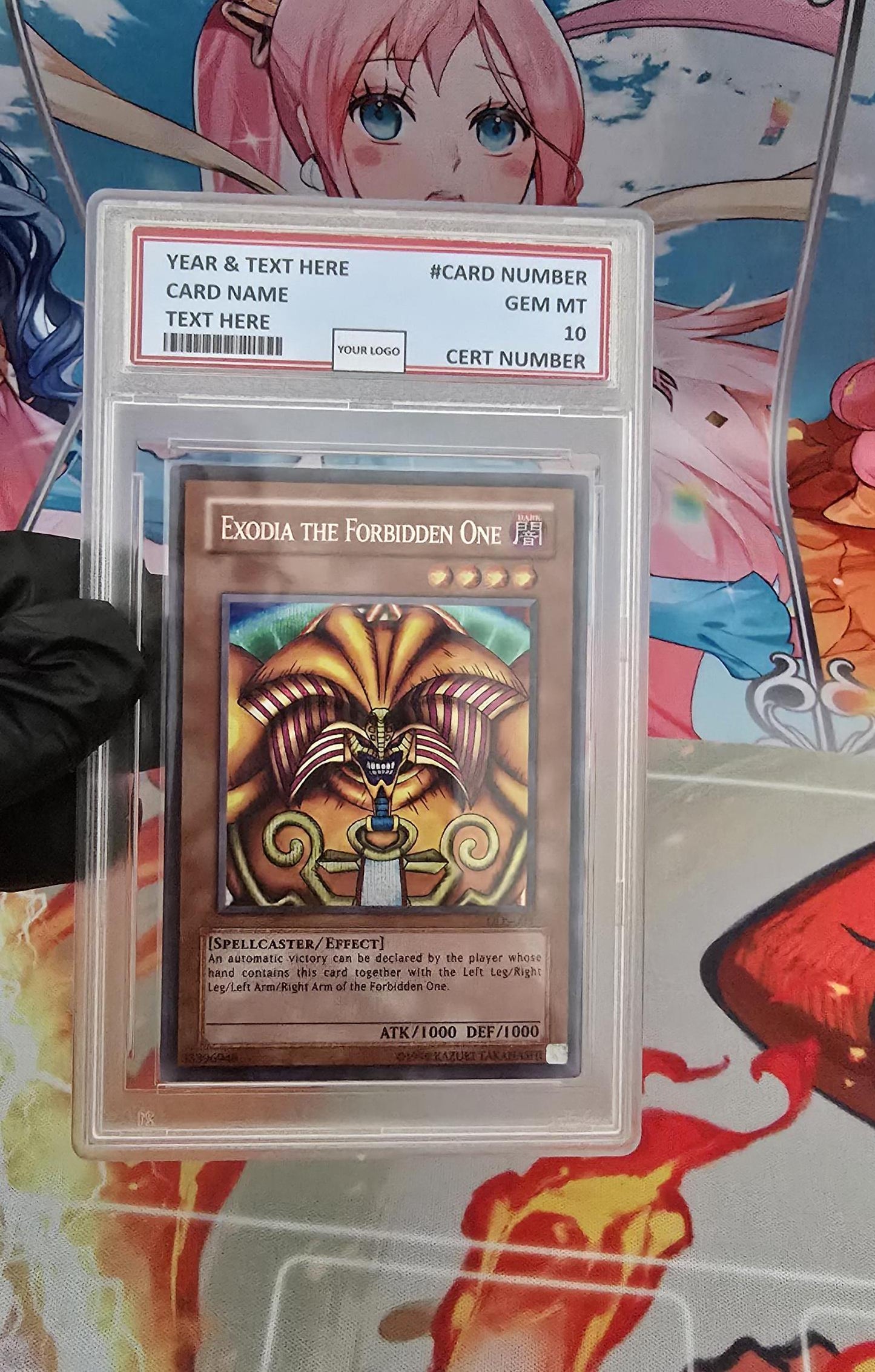 yugioh dds cards Graded PSA Style 2002 Exodia The Forbidden One DDS-003 Prismatic Rare – OP Proxies TCG