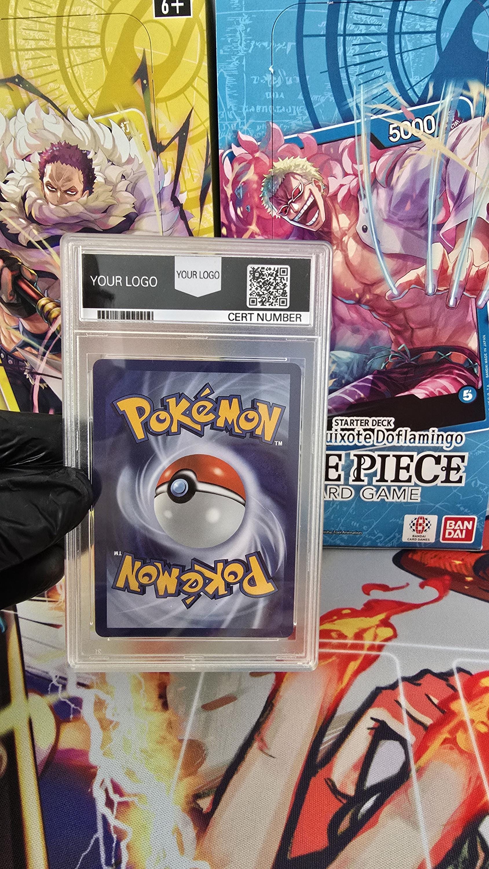 v3 PROXY Gem Mint 10 PSA-2005 Mew Victory Orb "First Place Winner" Summer Battle Road Pokemon Tcg Graded Slab Holo Promo *Error Back Print*