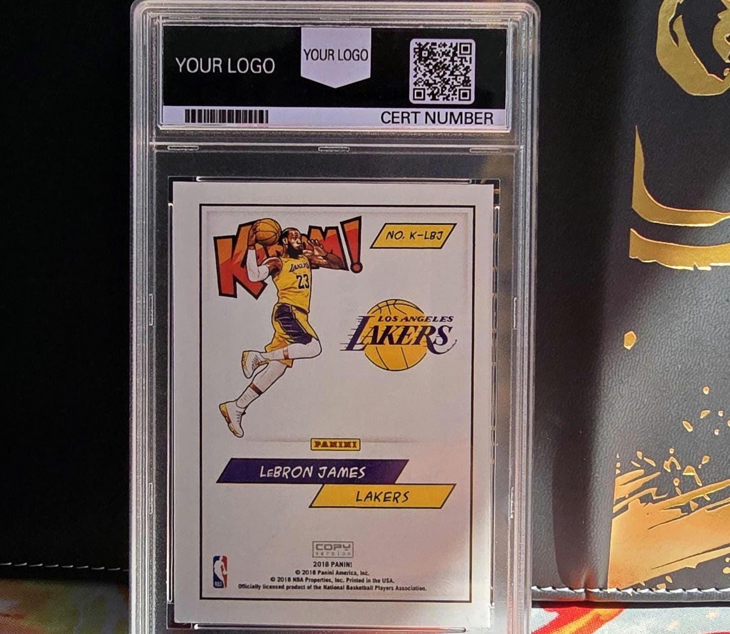 PROXY 2018 KABOOM! Gold Lionel Messi, Gold Stephen Curry & Silver LeBron James Sports Card Football Basketball Warriors Lakers Barcelona FC