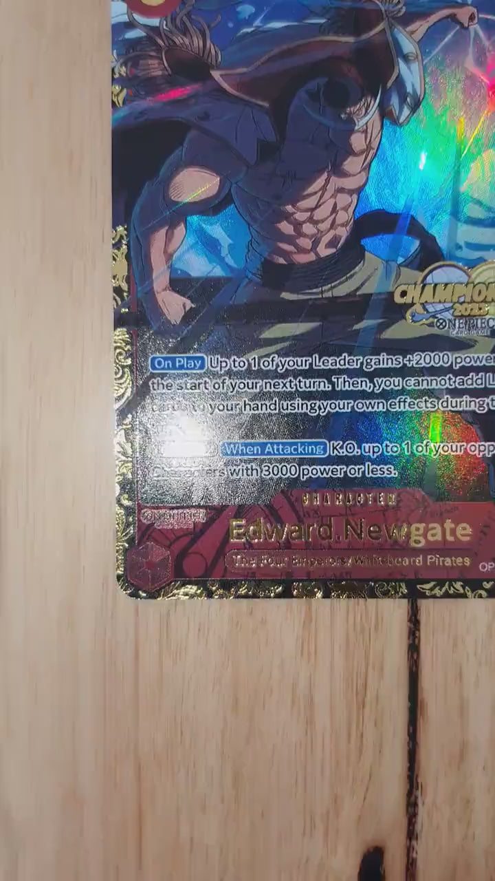 Top Prize Edward Newgate, Marco & Jozu One Piece Flagship Championship TCG Proxies Textured Premium Promo Proxy OP English or Japanese