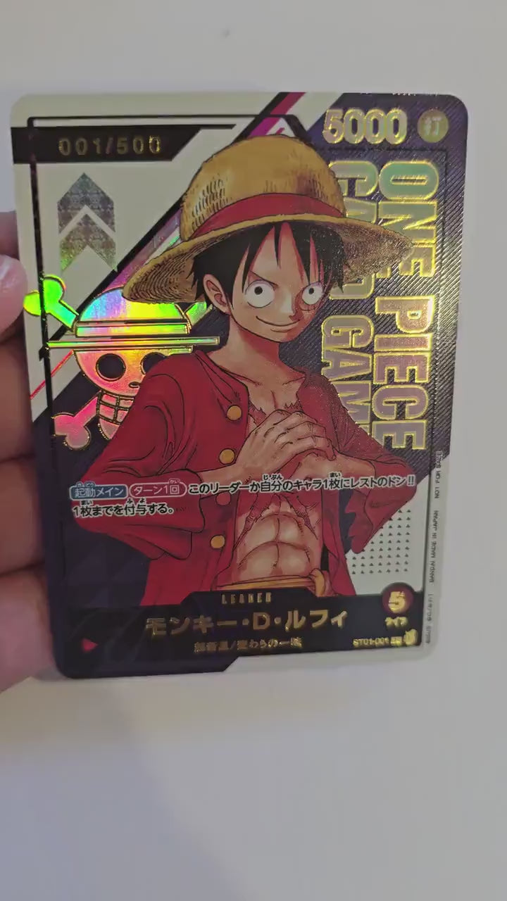 PROXY Serial Numbered Monkey D Luffy Leader ST01-001 One Piece Card Game TCG Proxies Textured Zoro Flagship Premium Shanks Japanese