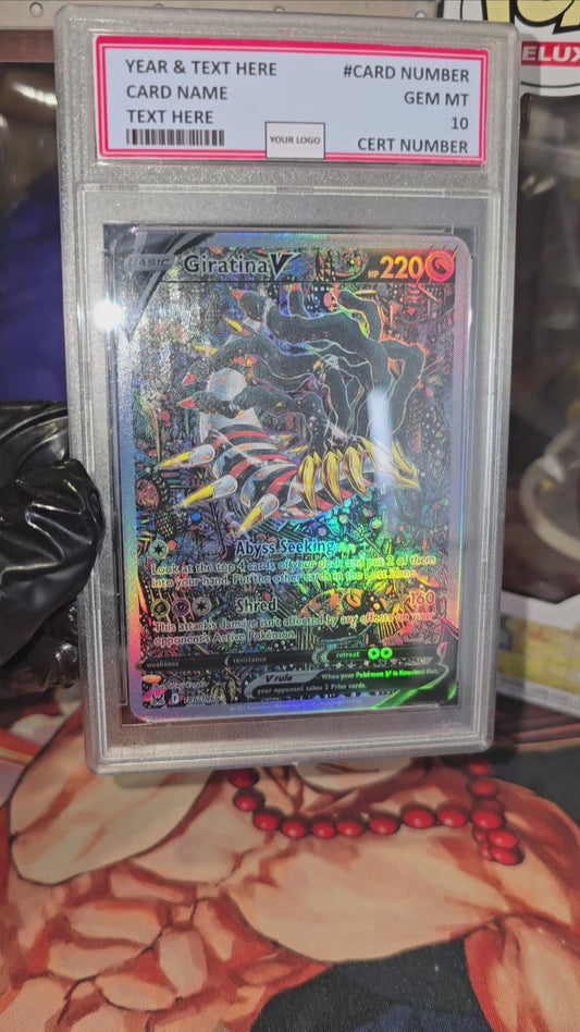 Graded PSA Style 2022 Giratina V Alt Art Pokemon Lost Origin #186 Tcg Slab Sword and Shield Swsh Fa Proxy