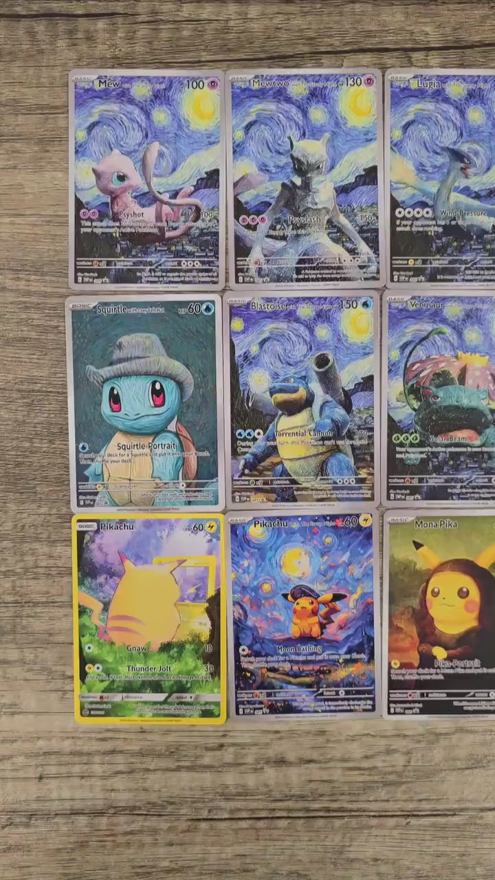 PROXY Pokemon x Van Gogh Museum Promo 18 Card Set English