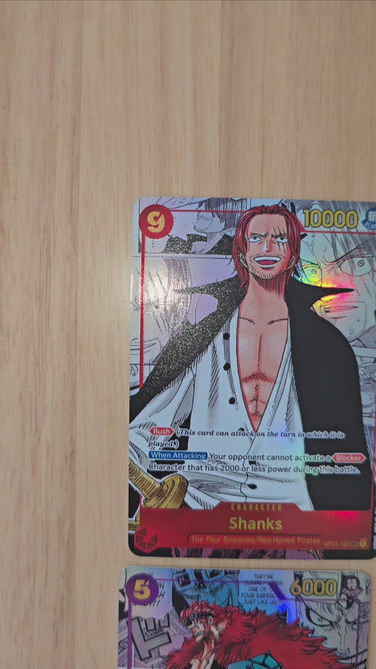 Graded PSA 10 Style One Piece TCG OP01 - EB02 Manga High Quality Textured Cards English Card Proxy