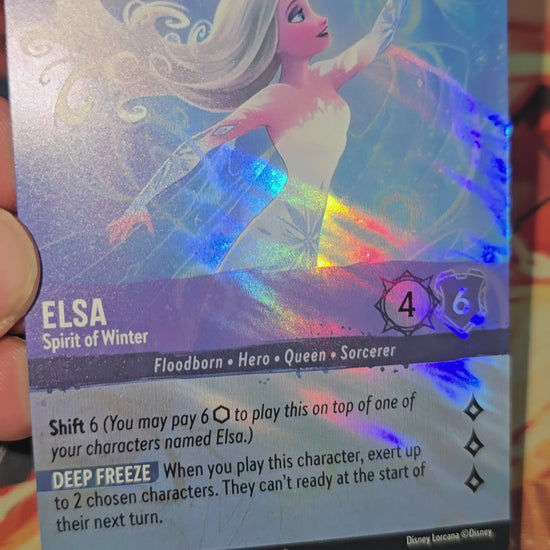 Custom-Made Elsa Spirit of Winter Enchanted 207/204 The First Chapter Holo Lorcana Card EN Proxy