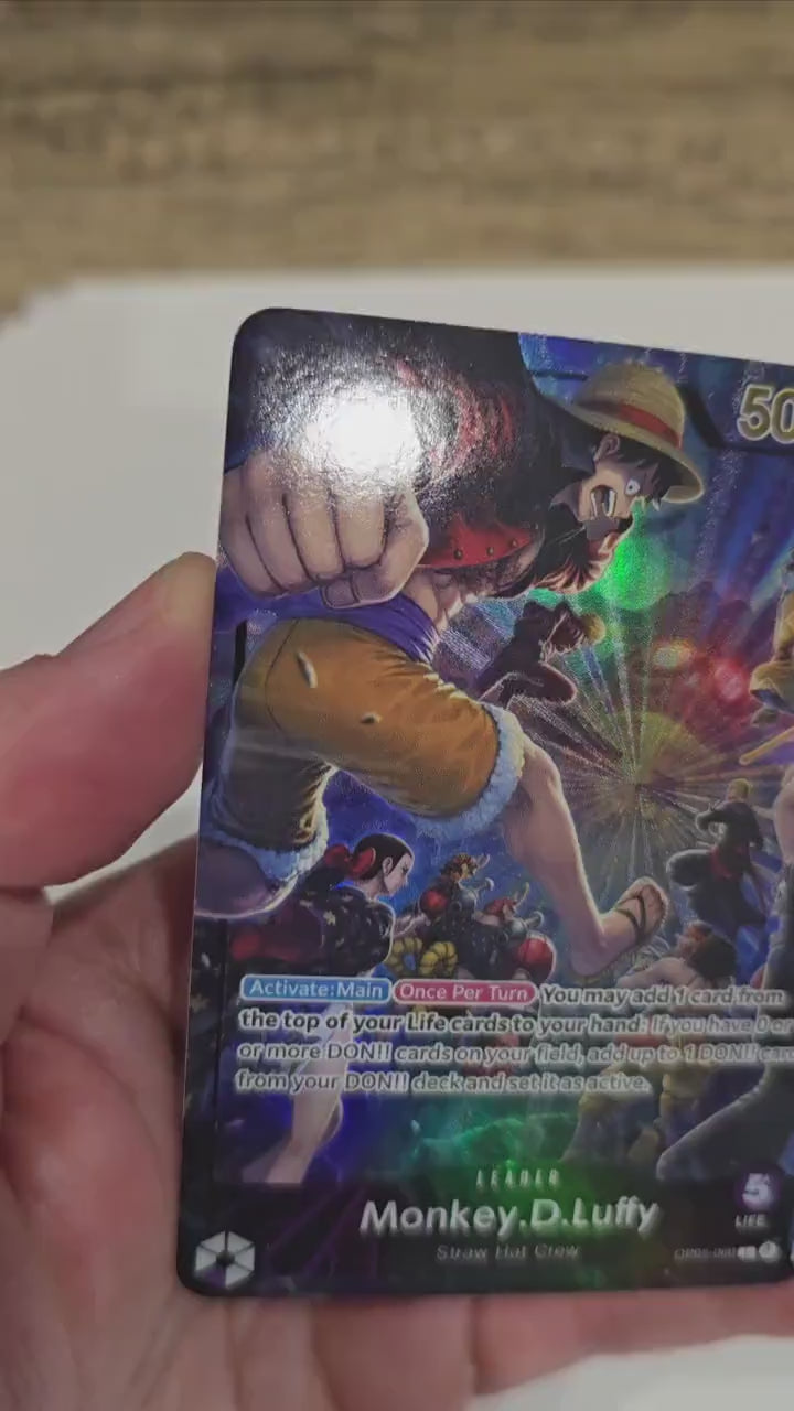 PROXY Monkey D Luffy PSA-Magazine Promo OP05-060 Leader Card Game Proxy TCG Proxies Textured Flagship Premium English