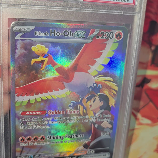 Custom Made Ethan's Ho-Oh EX 230/182 SIR Destined Rivals Pokemon Card SV10 Proxy Card