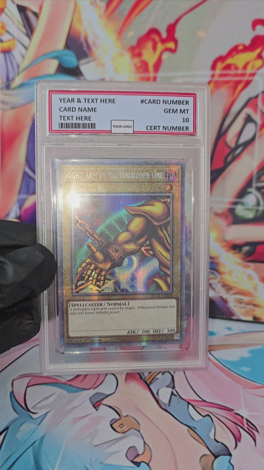 Graded PSA Style 2022 Right Arm of the Forbidden One BLCR EN104 1st Edition Starlight Rare Yugioh Proxy