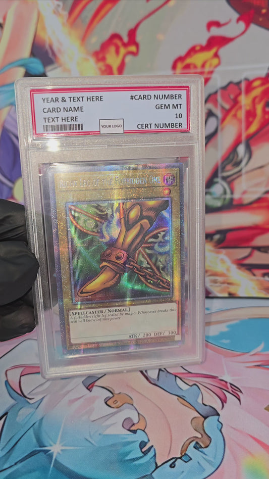 Graded PSA Style 2022 Right Leg of the Forbidden One BLCR EN102 1st Edition Starlight Rare Yugioh Proxy