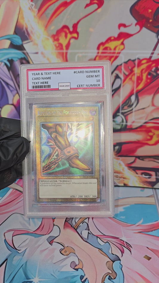v3 PROXY Gem Mint 10 PSA-2022 Left Leg of the Forbidden One BLCR EN103 الإصدار الأول Starlight Rare Yugioh