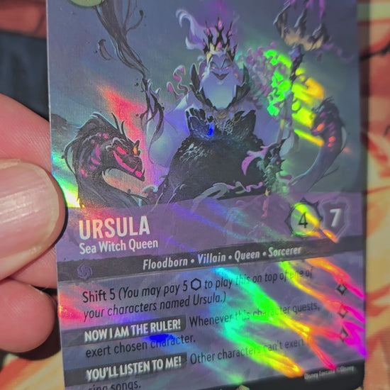 Custom-Made Ursula Sea Witch Queen Store Championship Promo Holo Enchanted Lorcana Card Proxy