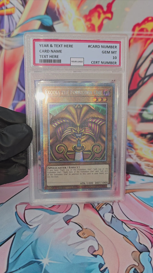 Graded PSA Style 2022 Exodia the Forbidden One BLCR EN101 1st Edition Starlight Rare Yugioh Proxy