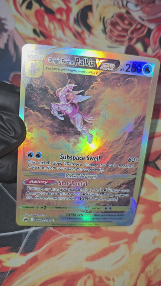 Origin Forme Palkia VSTAR GG67 Sword & Shield Crown Zenith Secret Rare Pokemon TCG Card Proxy