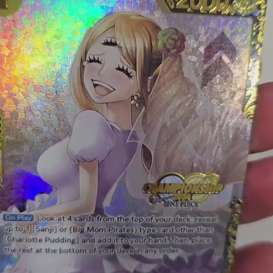 PROXY Top Prize Charlotte Pudding OP03-112 One Piece Flagship Championship TCG Proxies Textured Premium Promo Rare Orica