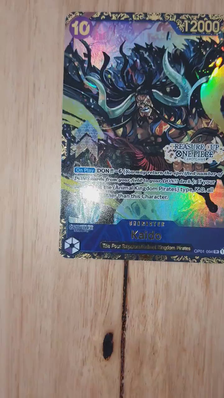 Top Prize Kaido & Charlotte Linlin (Big Mum) One Piece Flagship Championship TCG Proxies Textured Premium Promo Proxy OP English or Japanese