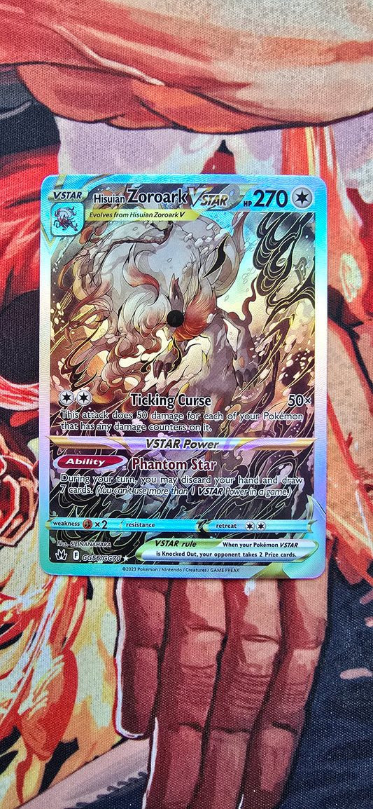 Hisuian Zoroark VSTAR GG56/GG70 SWSH Crown Zenith Galarian Gallery Holo Pokemon Card Custom Made Proxy