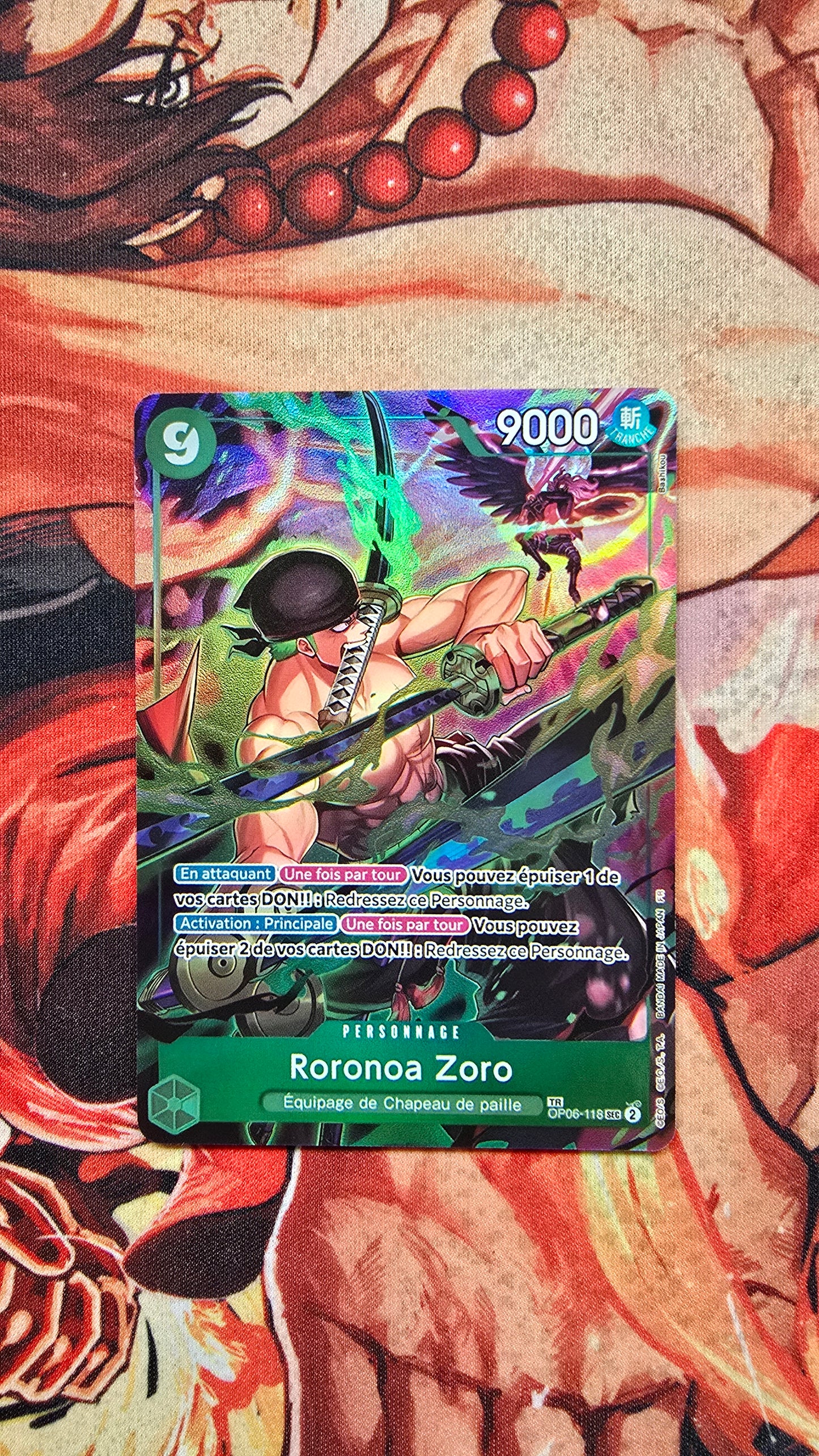 Preorder - OP06 Roronoa Zoro French Treasure Rare Exclusive One Piece Card Proxy Custom Made