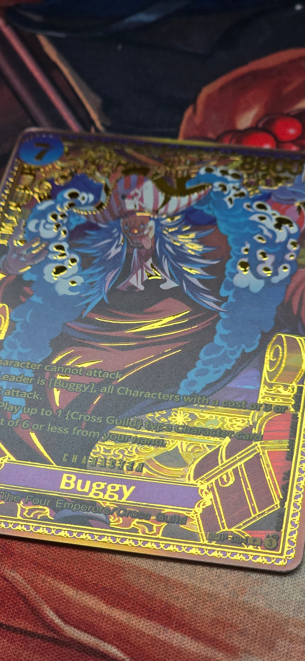 OP17 Buggy Gold SP P-084 Textured One Piece Card Game TCG Custom Made Proxy Card
