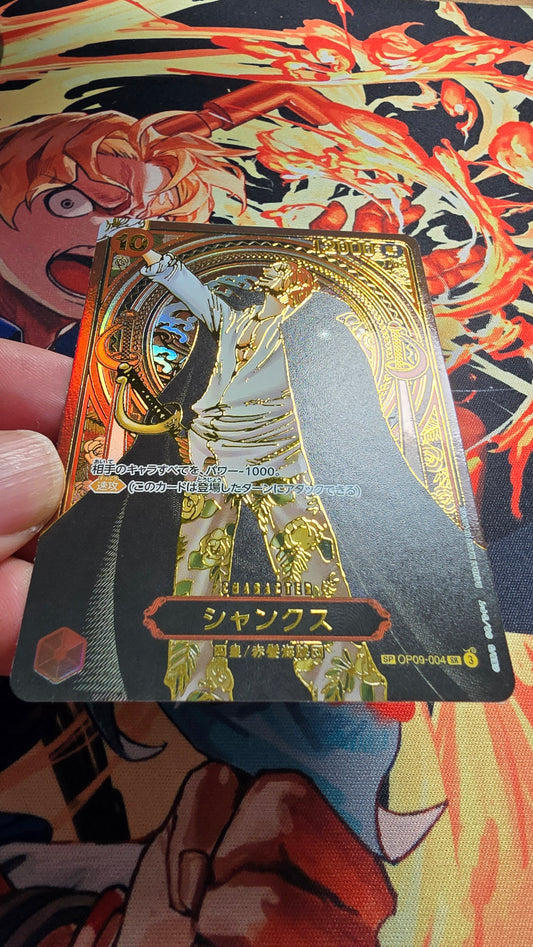 OP13 SP Shanks Gold & Silver One Piece Card Game OP TCG Proxy Japanese