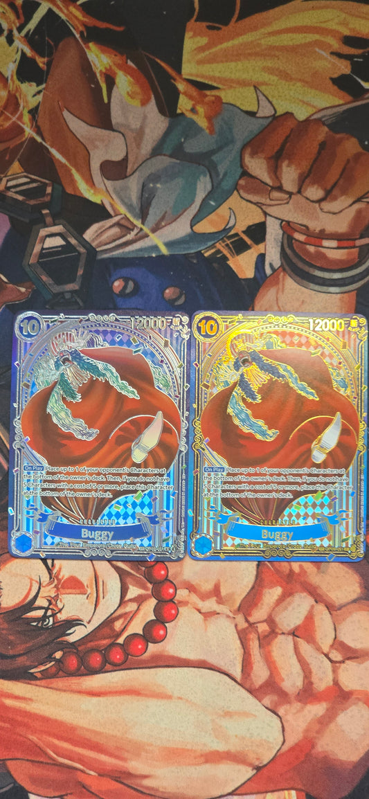 Buggy SP OP14 Gold & Silver One Piece Card Game OP TCG Proxy English