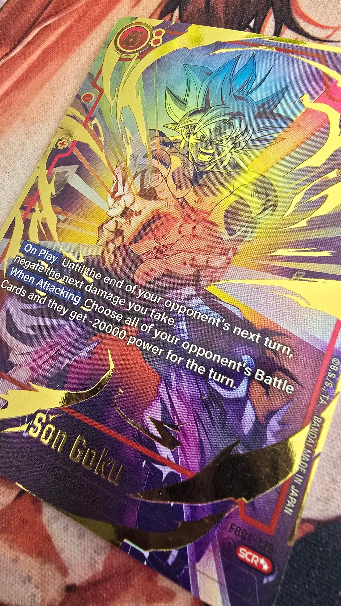 Son Goku FB04-129 Super Alternate Art Dragon Ball Fusion World Card Proxy English