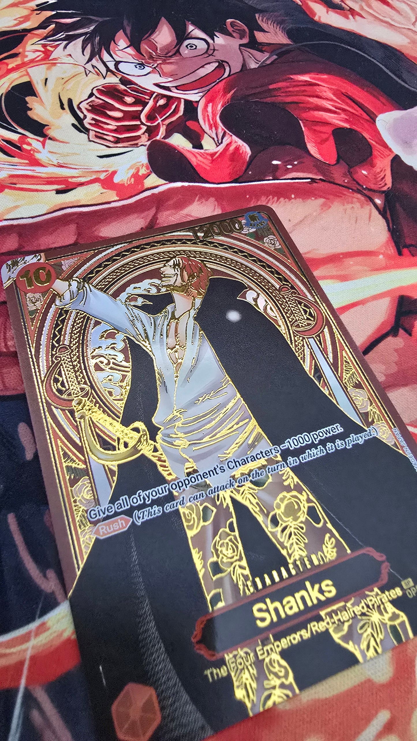 OP13 SP Shanks Gold One Piece Card Game OP TCG Proxy English