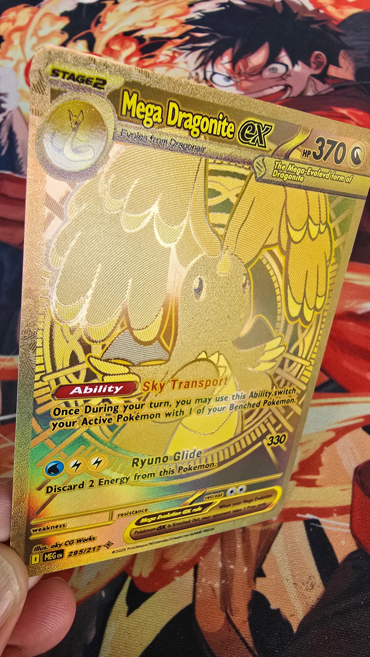 Mega Dragonite ex MUR Mega Dream Pokemon Proxy Card English