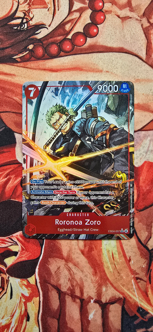 Roronoa Zoro Alt Art EB04-007 One Piece TCG OP Textured Proxy Card