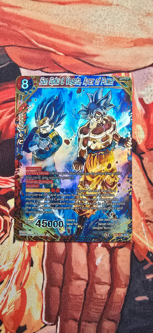 Son Goku & Vegeta, Apex Of Power BT9-136 Universal Onslaught Dragon Ball Super Proxy Card