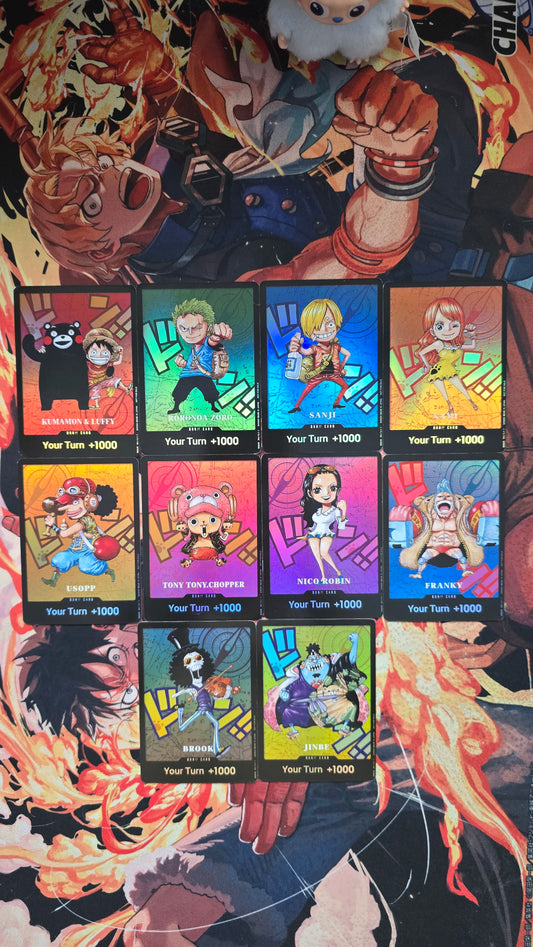 10 Card Bundle Kumamoto Special Strawhats Don!! Flagship 2026 One Piece TCG Custom Made Cards ENGLISH