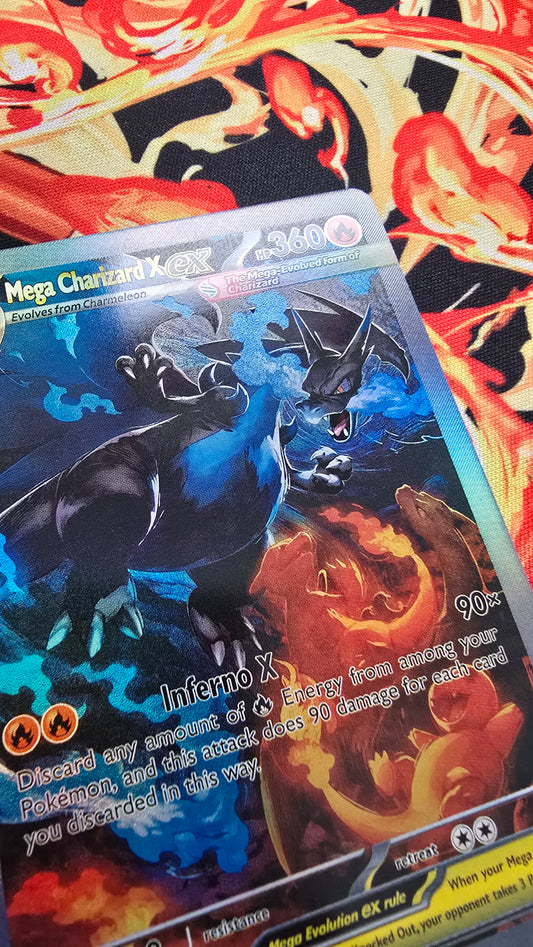 Preorder Mega Charizard X ex SAR 110/080 M2 Inferno X Pokemon Proxy Card English