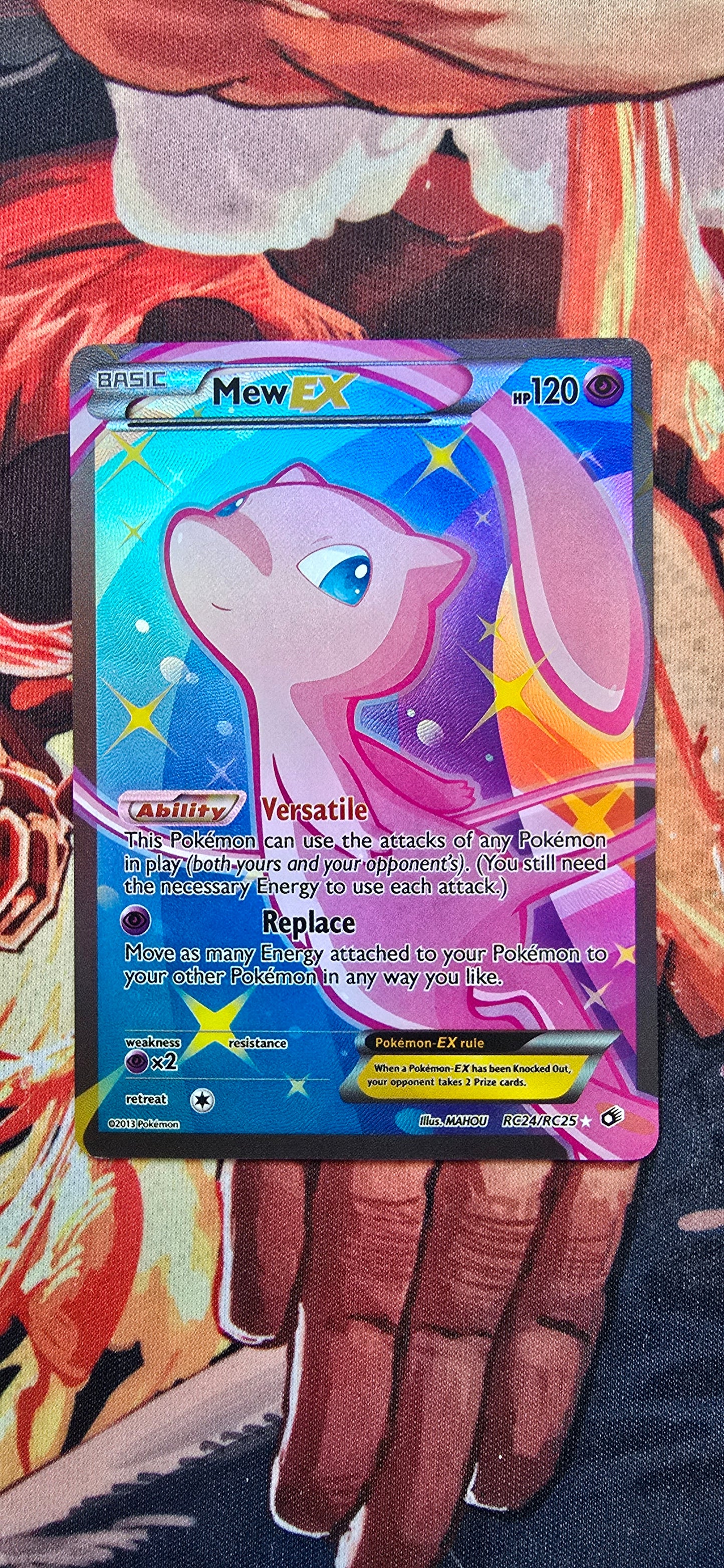 Mew EX Ultra Rare Full Art Holo Legendary Treasures RC24/ RC25 Pokemon Card Custom Made Proxy