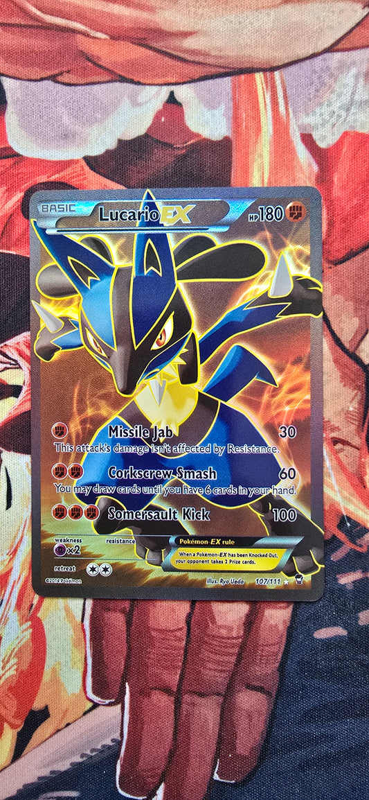 Lucario EX 107/111 XY Furious Fists Pokemon Card Custom Made Proxy