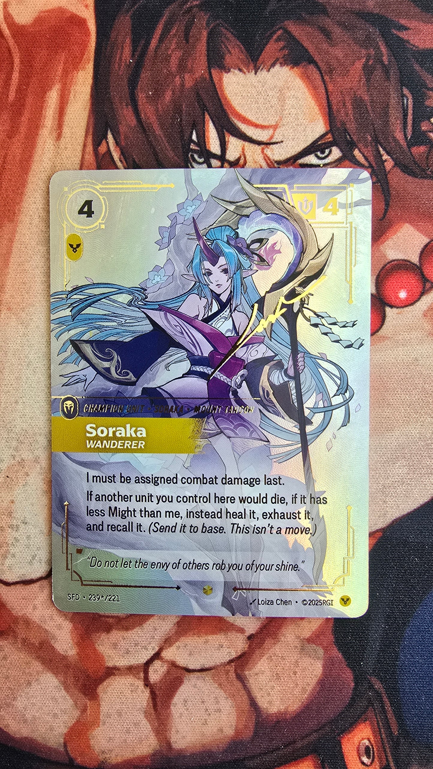 League of Legends Spiritforged Signed Overnumbered Riftbound TCG Textured Promo Custom Made Cards