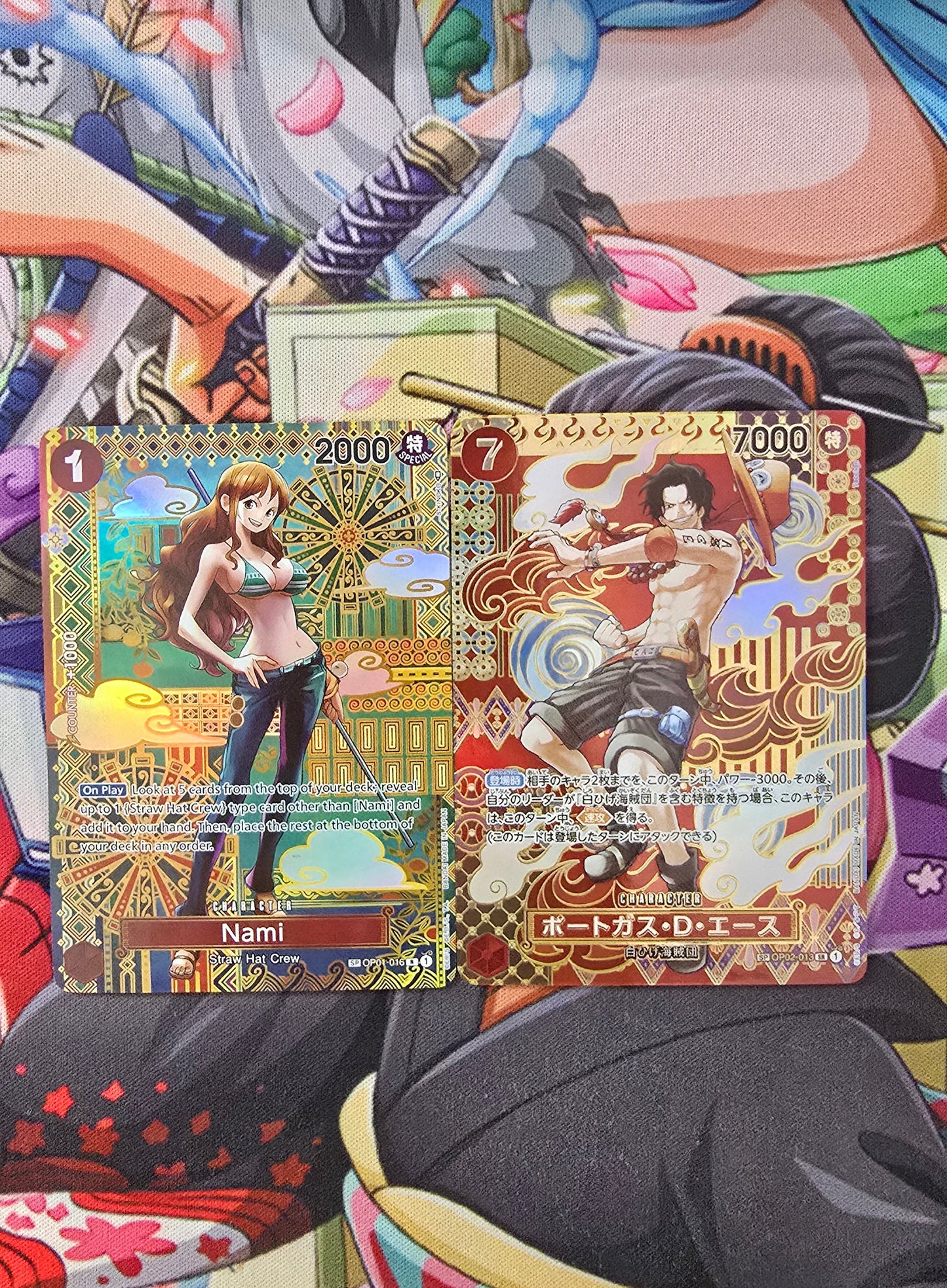 Nami & Portgas D Ace SP One Piece Card Game OP TCG