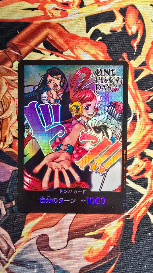 Ado & Uta ONE PIECE Day 2024 Promo Japanese Custom Made Proxy Don!! Card
