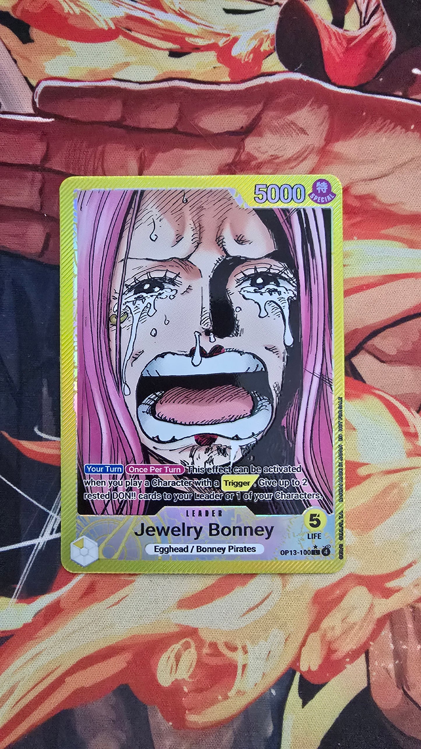 6 Card Leader Bundle: Imu, Gol D Roger, Jewerly Bonney, Monkey D Luffy, Sabo, Portgas D Ace OP13 Textured Holo Alt Art One Piece TCG English Proxy Card