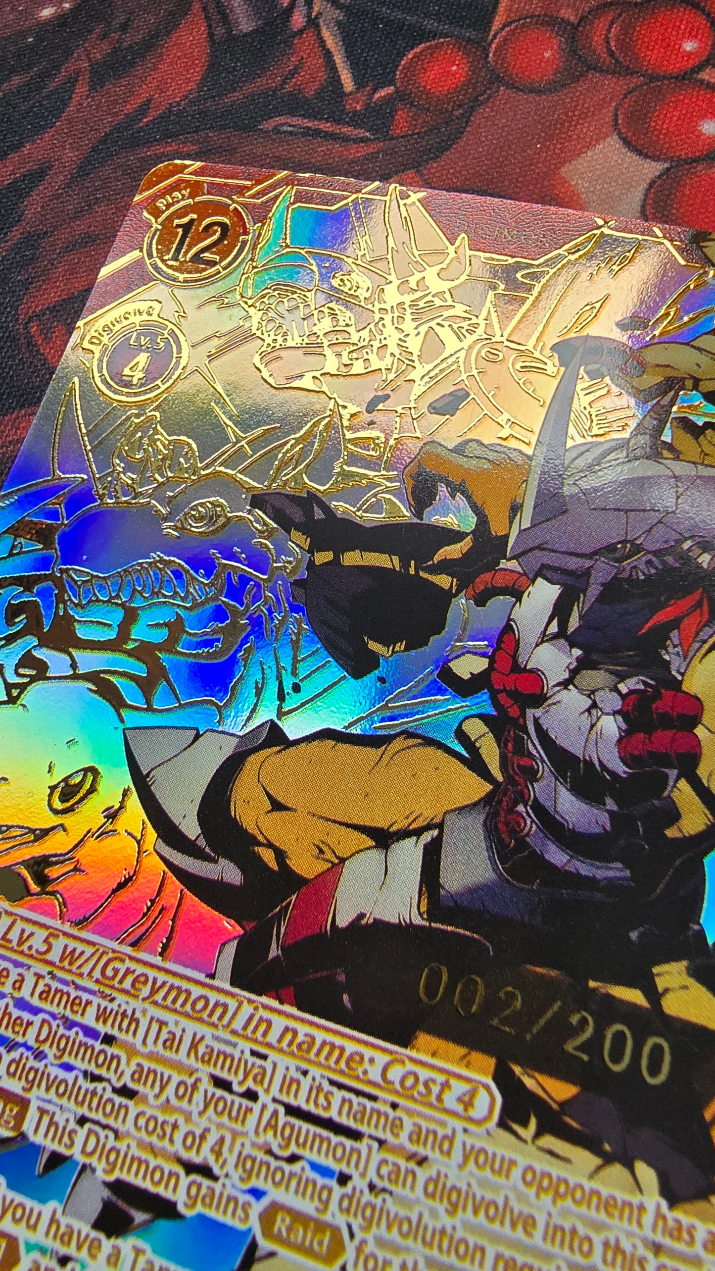 WarGreymon Numbered BT14 SEC Digimon Premium TCG Custom Made Proxy