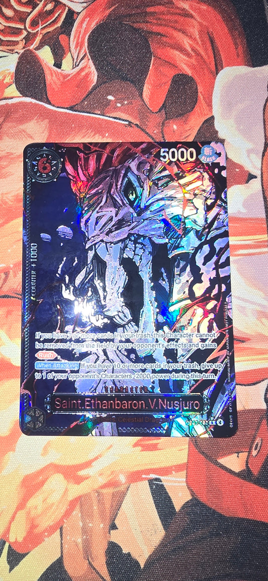 OP13 Saint Ethanbaron V Nusjuro Alt Art One Piece Premium Quality Textured Proxy Custom Made Card