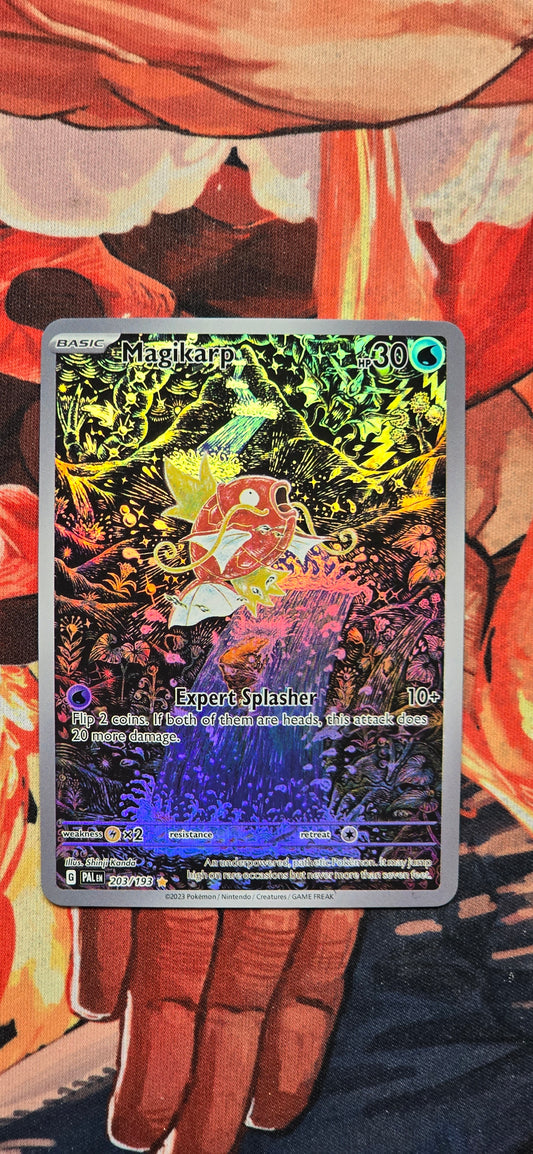 Magikarp 203/193 Scarlet & Violet Paldea Evolved Holofoil Pokemon Custom Made Proxy Card
