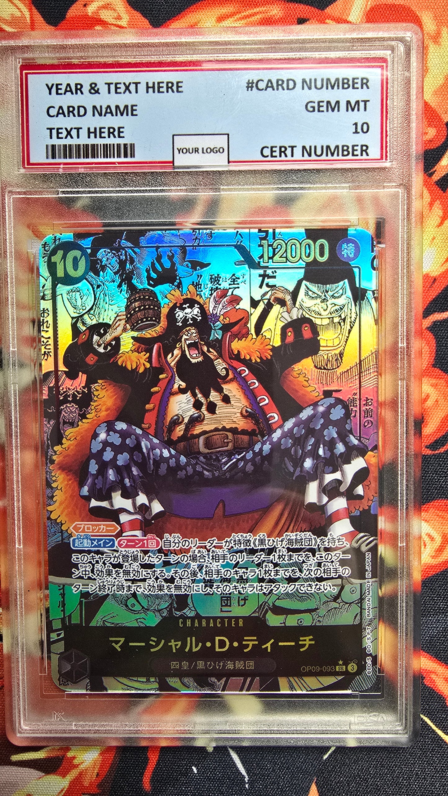 JAPANESE Graded PSA 10 Style One Piece TCG OP01 - EB03 Manga High Quality Textured Cards Card Proxy