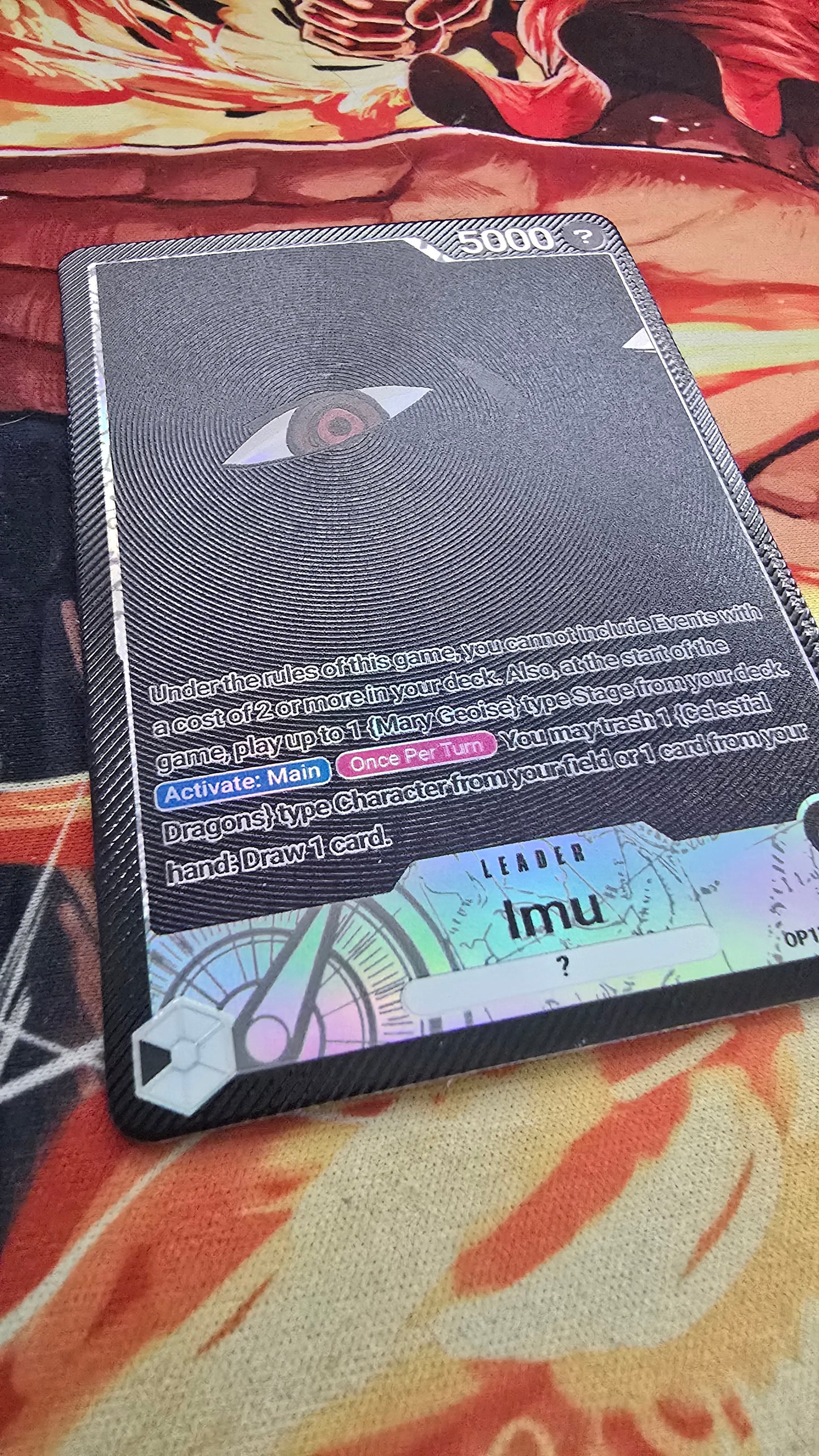 6 Card Leader Bundle: Imu, Gol D Roger, Jewerly Bonney, Monkey D Luffy, Sabo, Portgas D Ace OP13 Textured Holo Alt Art One Piece TCG English Proxy Card