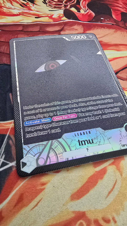 Imu OP13 Leader Textured Holo Alt Art One Piece TCG English Proxy Card
