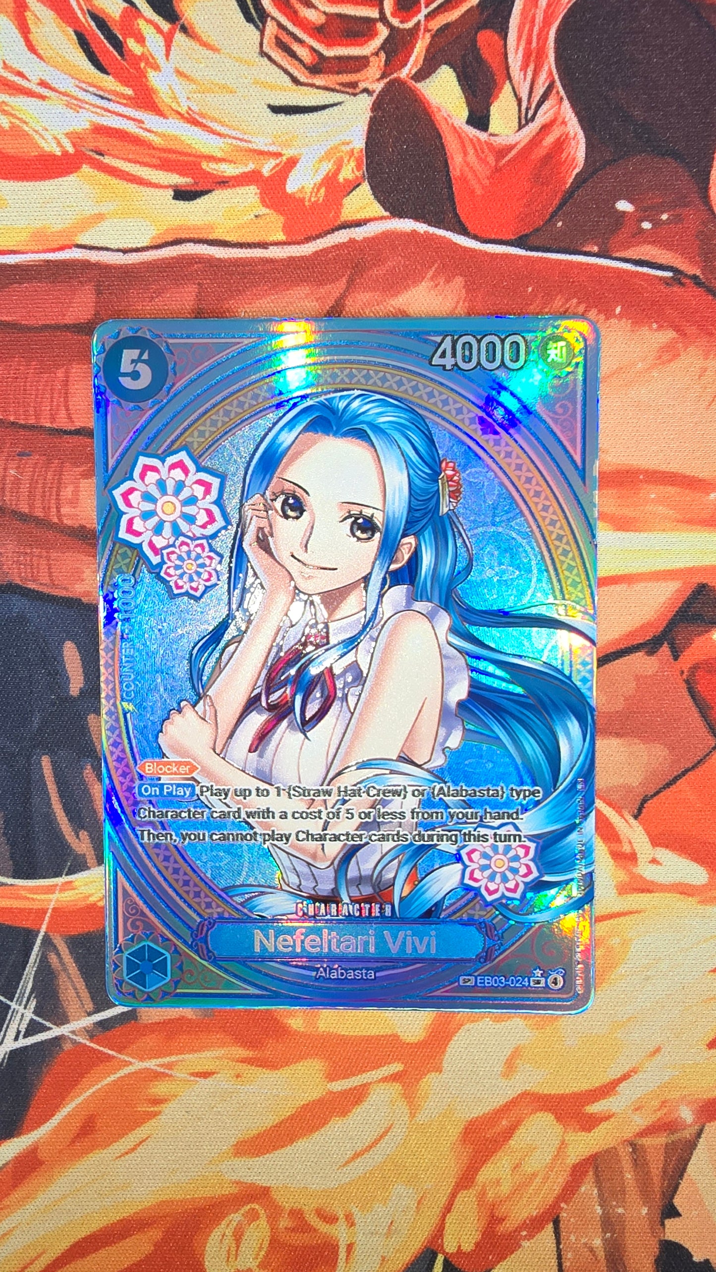 EB03 Nefeltari Vivi SP Textured Holo One Piece TCG Proxy Card