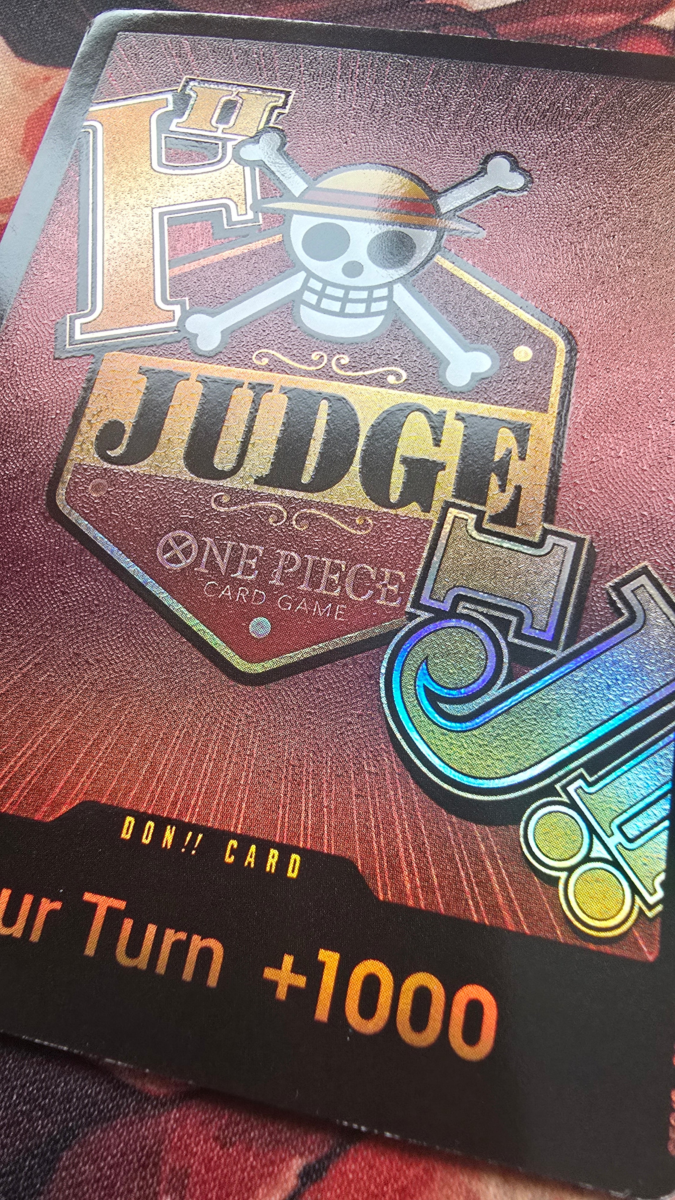 Judge Don!! Gift 2025-2026 One Piece Card Game Finals TCG Custom